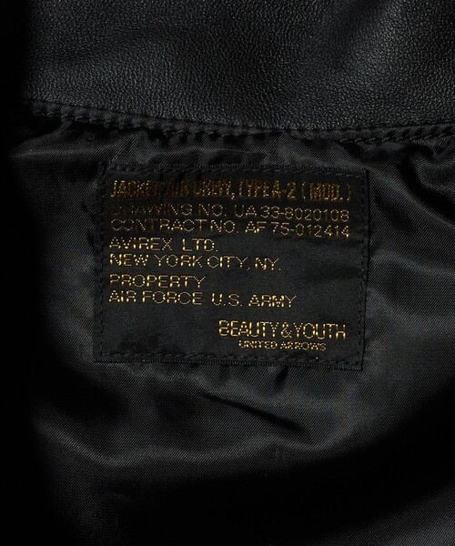 AVIREX（アヴィレックス）の「【別注】＜AVIREX＞レザー ジップ ブルゾン（ブルゾン・メンズ・ブラック・L/M/XL）」の12枚目の写真