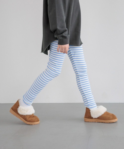 BAYFLOW（ベイフロー）の「[抜群の伸縮性!]モチモチスムースレギンス[KIDS]（レギンス/スパッツ・キッズ・ホワイト/ブルー/ブラック・110cm/150cm/140cm/130cm/120cm）」の11枚目の写真