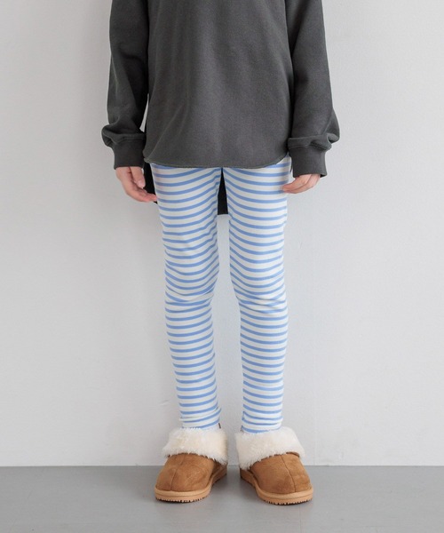 BAYFLOW（ベイフロー）の「[抜群の伸縮性!]モチモチスムースレギンス[KIDS]（レギンス/スパッツ・キッズ・ホワイト/ブルー/ブラック・110cm/150cm/140cm/130cm/120cm）」の12枚目の写真