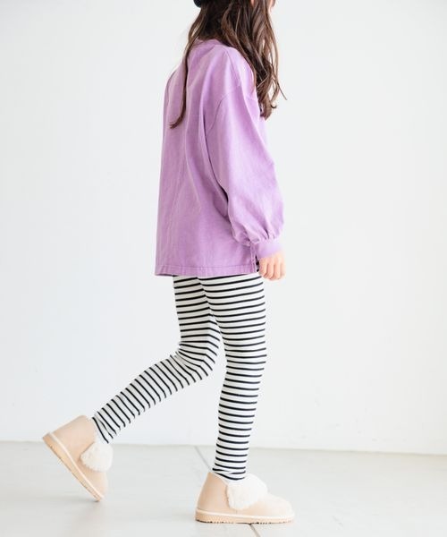 BAYFLOW（ベイフロー）の「[抜群の伸縮性!]モチモチスムースレギンス[KIDS]（レギンス/スパッツ・キッズ・ホワイト/ブルー/ブラック・110cm/150cm/140cm/130cm/120cm）」の8枚目の写真