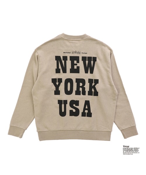 Manhattan Portage（マンハッタンポーテージ）の「Sweat Trainer PEANUTS（スウェット・メンズ・ベージュ/ダークブルー/ピンク・SMALL/MEDIUM/LARGE/X-LARGE）」の8枚目の写真