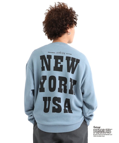 Manhattan Portage（マンハッタンポーテージ）の「Sweat Trainer PEANUTS（スウェット・メンズ・ベージュ/ダークブルー/ピンク・SMALL/MEDIUM/LARGE/X-LARGE）」の6枚目の写真