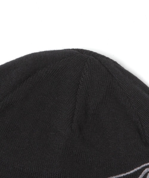 AMESWORLDWIDE（アメスワールドワイド）の「【UNISEX】AMES WORLDWIDE／BIG TYPO ビーニー（ニットキャップ/ビーニー・レディース・ブラック/アイボリー・FREE）」の4枚目の写真