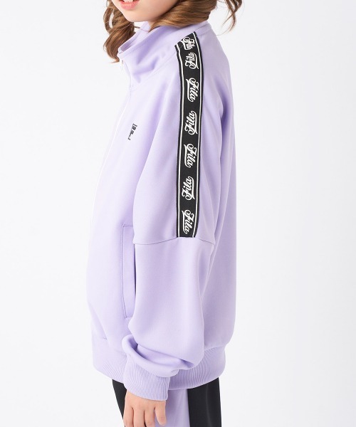 セール】【FILA/フィラ】キッズバイカラージャージ上下セット｜伸縮性