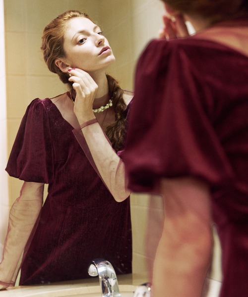 darial（ダリアル）の「【darial】lame velvet dress ラメ ベロア ドレス お呼ばれ 結婚式 二次会 成人式 同窓会 セレモニードレス パーティドレス オケージョンドレス（ドレス・レディース・レッド/ネイビー/ブラック・S/M/L）」の22枚目の写真