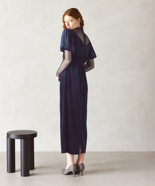 darial】lame velvet dress ラメ ベロア ドレス お呼ばれ 結婚式