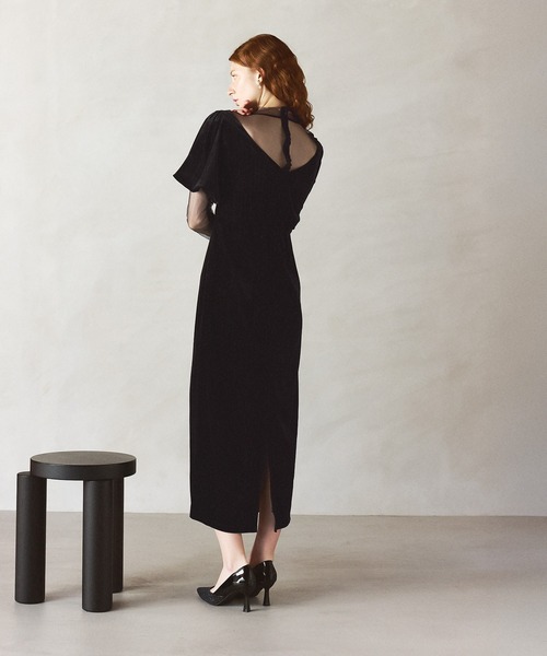 darial】lame velvet dress ラメ ベロア ドレス お呼ばれ 結婚式