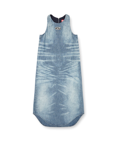 DIESEL（ディーゼル）の「ウィメンズ デニムドレス DE-LINA-S（ワンピース・レディース・インディゴブルー・SMALL/MEDIUM/X-SMALL）」の5枚目の写真