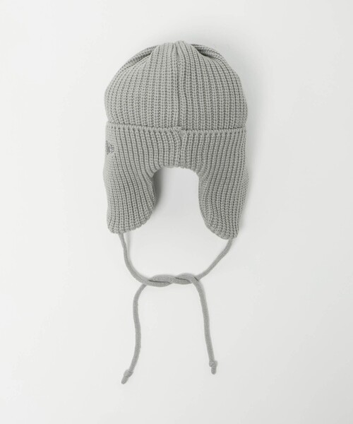 NEW ERA（ニューエラ）の「＜NEW ERA＞ ニットトラッパー / ニット帽 / キッズ（ニットキャップ/ビーニー・キッズ・ライトグレー/ブラック・FREE）」の3枚目の写真