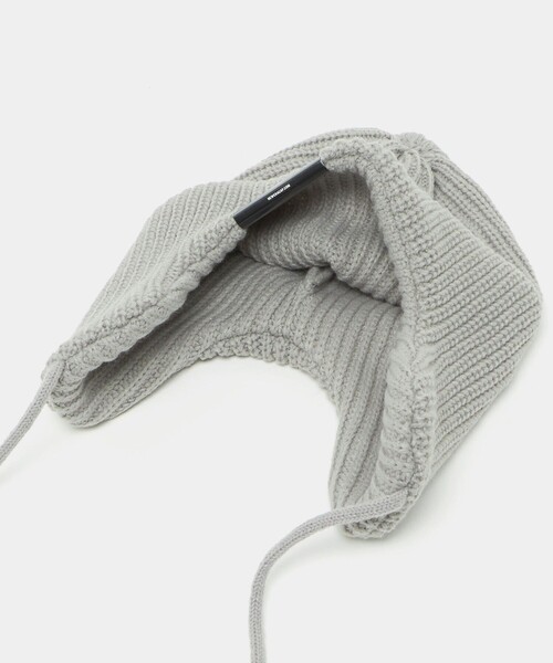 NEW ERA（ニューエラ）の「＜NEW ERA＞ ニットトラッパー / ニット帽 / キッズ（ニットキャップ/ビーニー・キッズ・ライトグレー/ブラック・FREE）」の4枚目の写真