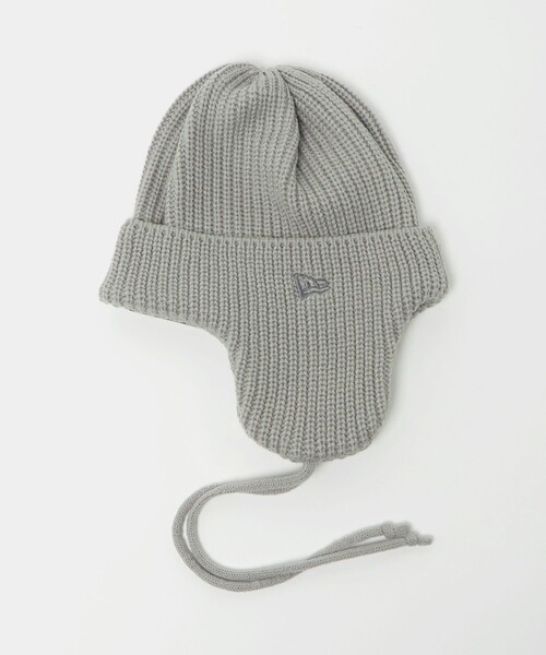 NEW ERA（ニューエラ）の「＜NEW ERA＞ ニットトラッパー / ニット帽 / キッズ（ニットキャップ/ビーニー・キッズ・ライトグレー/ブラック・FREE）」の5枚目の写真