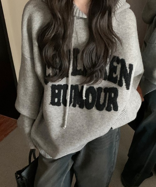 LAC-VERT（ラック・ヴェール）の「ビッグロゴニットパーカー（パーカー・レディース・オフホワイト/グレー/ブラック/レッド・FREE）」の17枚目の写真