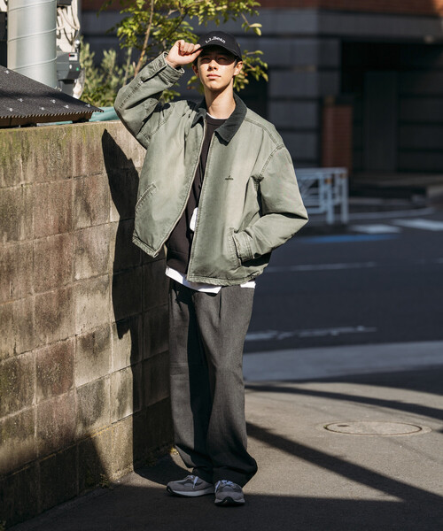 NAUTICA　ノーチカ　グレー　ブルゾン　ジャケット　中綿　ジャンパー　中古品 セール】NAUTICA/ノーティカ 中綿 ガーメントダイ クラッシュド