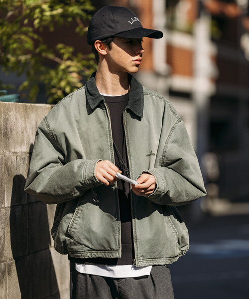 【最安】NAUTICA　ガーメントダイ　チノジップ ブルゾン　中綿ジャケット セール】NAUTICA/ノーティカ 中綿 ガーメントダイ クラッシュド