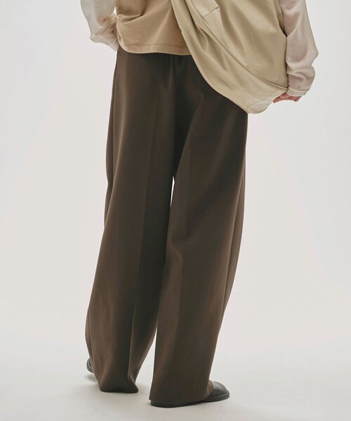 TODAYFUL（トゥデイフル）の「【TODAYFUL/トゥデイフル】Bonding Wide Trousers/ボンディングワイドトラウザーパンツ（スラックス・レディース・チャコールグレー/ブラック/モスグリーン・36/38）」の15枚目の写真