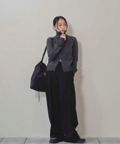 TODAYFUL/トゥデイフル】Bonding Wide Trousers/ボンディングワイド