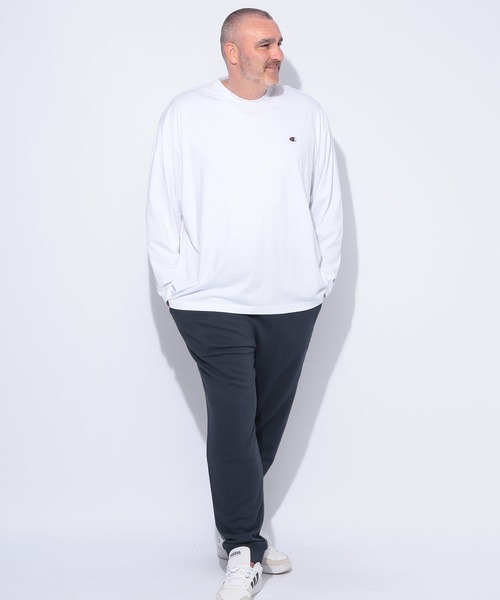Champion(チャンピオン)の「Champion (チャンピオン) ワンポイントC ロゴ刺繍 ウエストゴム スウェット パンツ(スウェットパンツ・メンズ・グレー/ブラック/ネイビー・4L/5L/3L)」の15枚目の写真