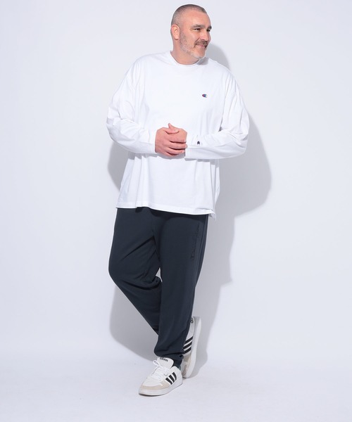 Champion(チャンピオン)の「Champion (チャンピオン) ワンポイントC ロゴ刺繍 ウエストゴム スウェット パンツ(スウェットパンツ・メンズ・グレー/ブラック/ネイビー・4L/5L/3L)」の17枚目の写真