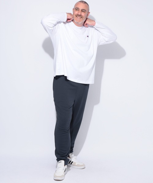 Champion(チャンピオン)の「Champion (チャンピオン) ワンポイントC ロゴ刺繍 ウエストゴム スウェット パンツ(スウェットパンツ・メンズ・グレー/ブラック/ネイビー・4L/5L/3L)」の18枚目の写真