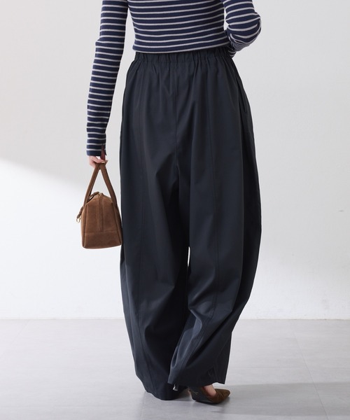 COLLAGE GALLARDAGALANTE(コラージュガリャルダガランテ)の「スパンライクボーイフレンドワイドパンツ/ZOZO限定(その他パンツ・レディース・ブラック/ベージュ/ダークネイビー/カーキブラウン・マルチサイズ)」の7枚目の写真