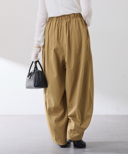 COLLAGE GALLARDAGALANTE(コラージュガリャルダガランテ)の「スパンライクボーイフレンドワイドパンツ/ZOZO限定(その他パンツ・レディース・ブラック/ベージュ/ダークネイビー/カーキブラウン・マルチサイズ)」の22枚目の写真
