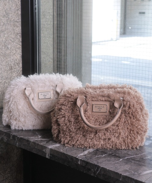 LIPSERVICE（リップサービス）の「プードルボアミニボストンバッグ（ボストンバッグ・レディース・アイボリー/ブラック/ブラウン・FREE）」の8枚目の写真