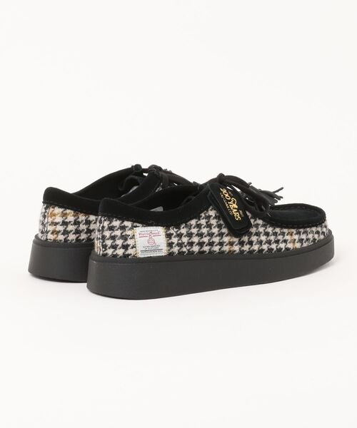 Clarks(クラークス)の「Clarks クラークス TORVIEW【Clarks 200周年記念モデル/HARRIS TWEED(ハリスツイード)】メンズシューズ(トービュー) 26184928(モカシン/デッキシューズ・メンズ・ブラック系その他・25.0cm/25.5cm/26.0cm/26.5cm/27.0cm/27.5cm/28.0cm)」の2枚目の写真