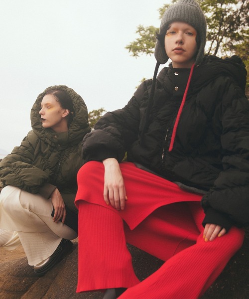 SHIRRING LAYERED DOWN CT（その他アウター）｜OMMO（オーエムエムオー