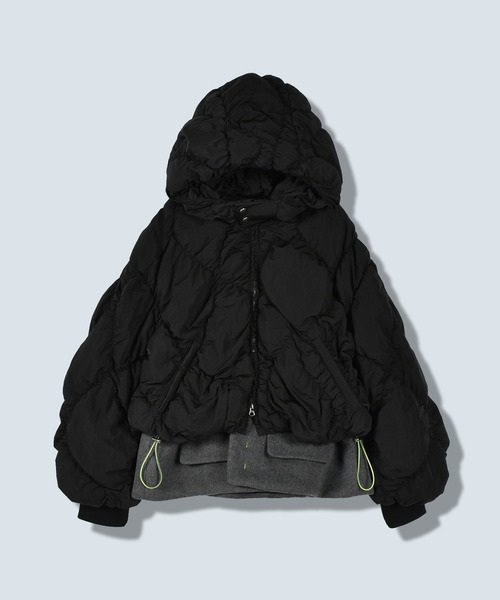 SHIRRING LAYERED DOWN CT（その他アウター）｜OMMO（オーエムエムオー