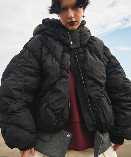 【✨新品✨】OMMO◎SHIRRING LAYERED DOWN CT SHIRRING LAYERED DOWN CT（その他アウター）｜OMMO（オーエムエムオー