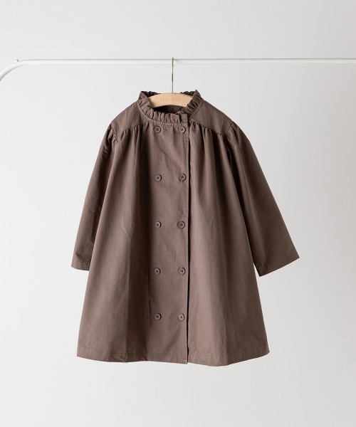 riziere(リジェール)の「ダブルボタンフリルカラーワンピースコート(その他アウター・キッズ・アッシュブラウン/ベージュ・90/100/110/120/130/140/150)」の13枚目の写真