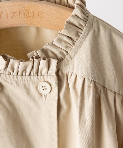 riziere(リジェール)の「ダブルボタンフリルカラーワンピースコート(その他アウター・キッズ・アッシュブラウン/ベージュ・90/100/110/120/130/140/150)」の14枚目の写真