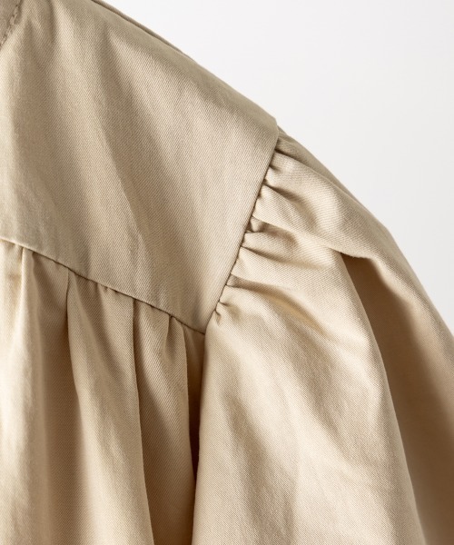 riziere(リジェール)の「ダブルボタンフリルカラーワンピースコート(その他アウター・キッズ・アッシュブラウン/ベージュ・90/100/110/120/130/140/150)」の15枚目の写真