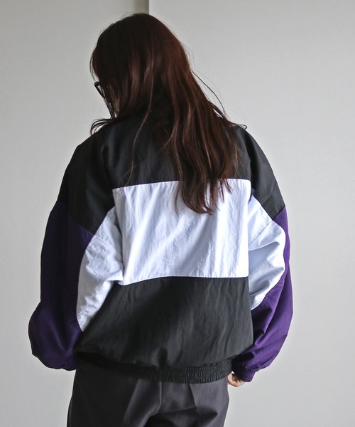 GERRY（ジェリー）の「【GERRY/ジェリー】 切替ナイロンジャケット（ナイロンジャケット・メンズ・ブラック×グリーン/ブラック×ベージュ/ブラック×パープル/ブラック・L/M/XL）」の10枚目の写真