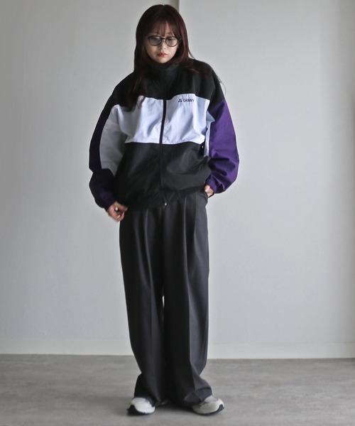 GERRY（ジェリー）の「【GERRY/ジェリー】 切替ナイロンジャケット（ナイロンジャケット・メンズ・ブラック×グリーン/ブラック×ベージュ/ブラック×パープル/ブラック・L/M/XL）」の11枚目の写真