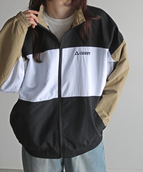 GERRY（ジェリー）の「【GERRY/ジェリー】 切替ナイロンジャケット（ナイロンジャケット・メンズ・ブラック×グリーン/ブラック×ベージュ/ブラック×パープル/ブラック・L/M/XL）」の16枚目の写真