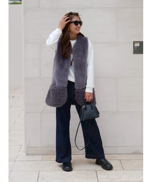 ボアドッキングファーベスト（その他アウター）｜BeBeoD（べベッド）の