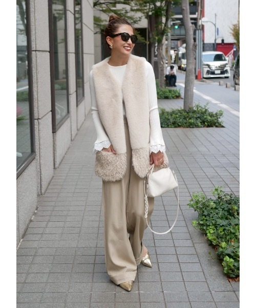 ボアドッキングファーベスト(その他アウター)|BeBeoD(べベッド)の ボアドッキングファーベスト(その他アウター)|BeBeoD(べベッド)の