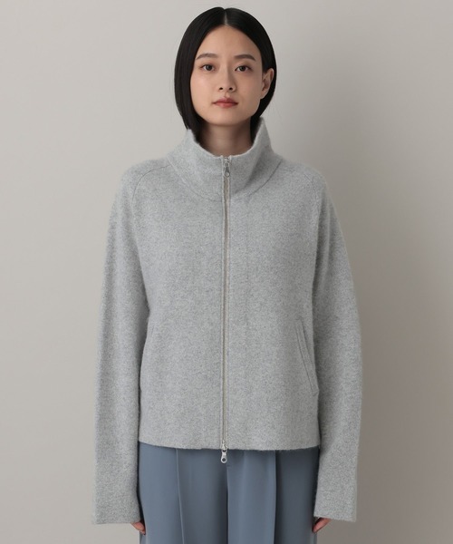 A part by(アパートバイ)の「ラクーンニットブルゾン(ブルゾン・レディース・ベージュ/ライトグレー/ブラック・FREE)」の18枚目の写真