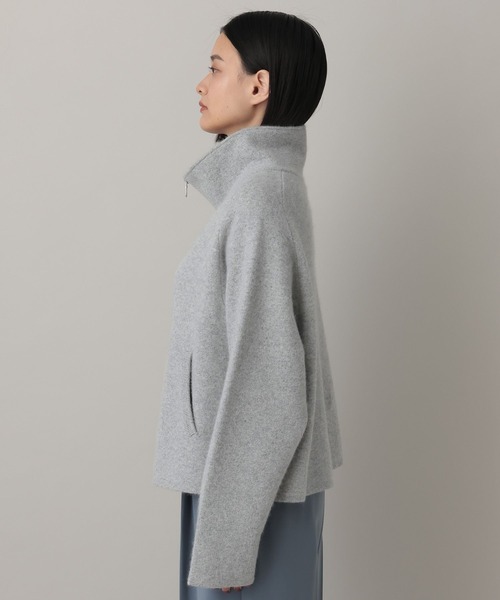 A part by(アパートバイ)の「ラクーンニットブルゾン(ブルゾン・レディース・ベージュ/ライトグレー/ブラック・FREE)」の19枚目の写真