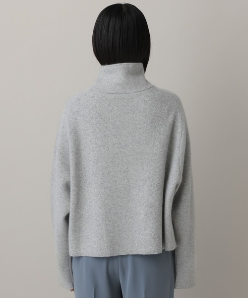 A part by(アパートバイ)の「ラクーンニットブルゾン(ブルゾン・レディース・ベージュ/ライトグレー/ブラック・FREE)」の20枚目の写真