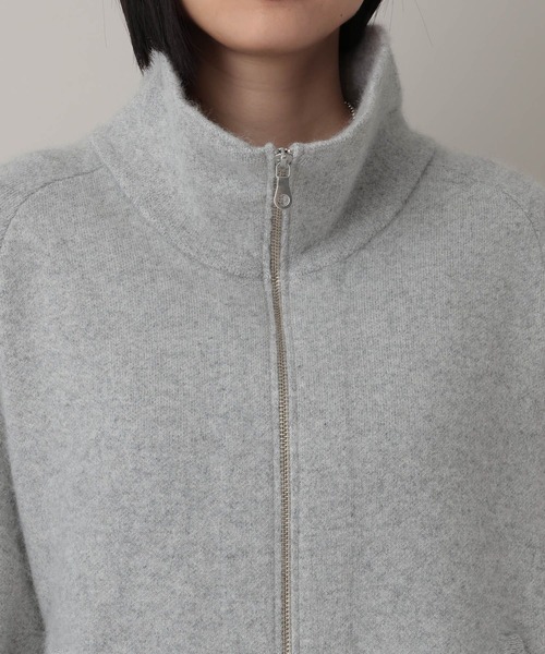 A part by(アパートバイ)の「ラクーンニットブルゾン(ブルゾン・レディース・ベージュ/ライトグレー/ブラック・FREE)」の21枚目の写真