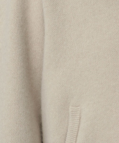 A part by(アパートバイ)の「ラクーンニットブルゾン(ブルゾン・レディース・ベージュ/ライトグレー/ブラック・FREE)」の17枚目の写真