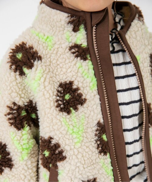 BREEZE（ブリーズ）の「【ジュニア対応】girlsボアジャケット（ブルゾン・キッズ・ブラウン/ピンク・80/90/100/110/120/130/140）」の6枚目の写真