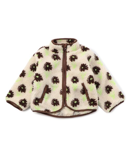 BREEZE（ブリーズ）の「【ジュニア対応】girlsボアジャケット（ブルゾン・キッズ・ブラウン/ピンク・80/90/100/110/120/130/140）」の3枚目の写真