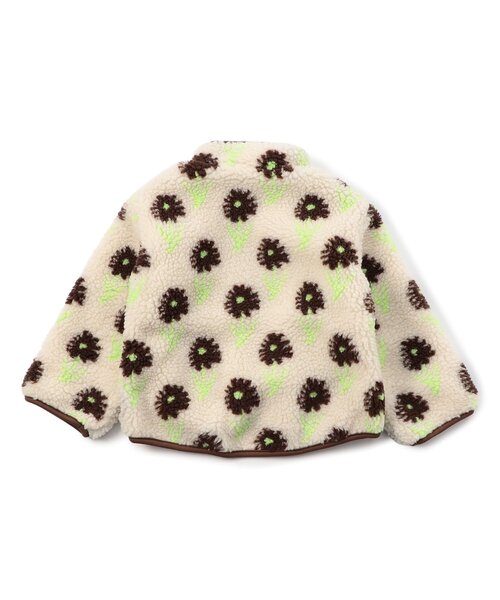 BREEZE（ブリーズ）の「【ジュニア対応】girlsボアジャケット（ブルゾン・キッズ・ブラウン/ピンク・80/90/100/110/120/130/140）」の4枚目の写真