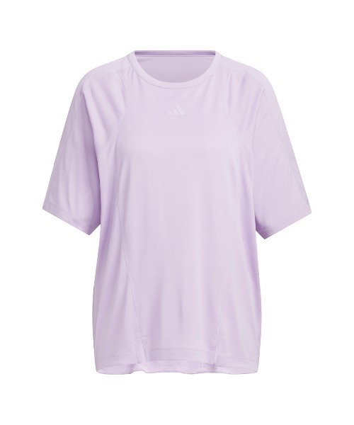 adidas(アディダス)の「アディダス adidas ラックスフロー ルーズフィット 半袖Tシャツ(Tシャツ/カットソー・レディース・ライラック/ブラック・M/L)」の11枚目の写真