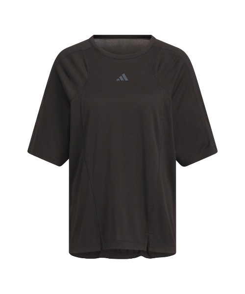 adidas(アディダス)の「アディダス adidas ラックスフロー ルーズフィット 半袖Tシャツ(Tシャツ/カットソー・レディース・ライラック/ブラック・M/L)」の12枚目の写真