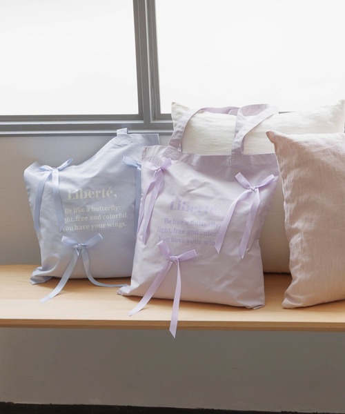 GLOBAL WORK(グローバルワーク)の「リボン付きトートBAG/603700(トートバッグ・キッズ・ミント/ライトパープル/オレンジ/ブラック/ライトブルー・FREE)」の18枚目の写真