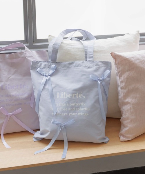 GLOBAL WORK(グローバルワーク)の「リボン付きトートBAG/603700(トートバッグ・キッズ・ミント/ライトパープル/オレンジ/ブラック/ライトブルー・FREE)」の14枚目の写真